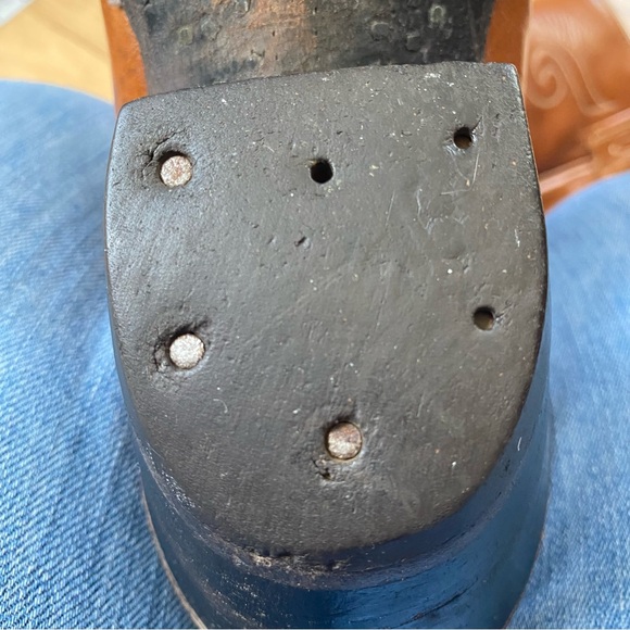 Tony Lama Tan Leather Heeled Boots - Picture 16 of 16